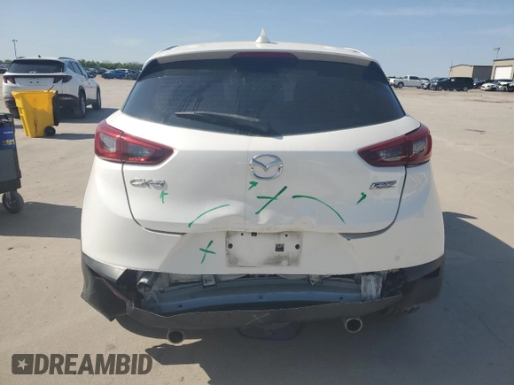 2018 Mazda CX-3 Sport with VIN JM1DKDB76J0309289, listed as a Copart auction lot 50413075 with 57,455 mi miles and Salvage Title. Bid and sale history available at DreamBid. Image 6.