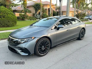 2022 Mercedes-Benz EQS with VIN W1KCG2DB0NA008560, listed as a Copart auction lot 53985334 with 14,505 mi miles. Bid and sale history available at carsss.com. Image 2.