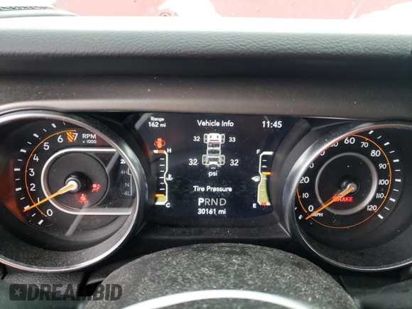 2022 Jeep Wrangler Unlimited High Tide with VIN 1C4HJXDG5NW145748, listed as a Copart auction lot 83384704 with 30,161 mi miles and Salvage Title. Bid and sale history available at DreamBid. Image 9.
