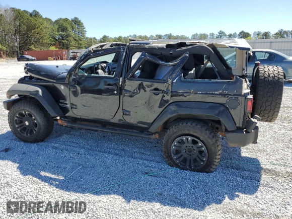 2014 Jeep Wrangler Unlimited Sport with VIN 1C4BJWDG7EL257811, listed as a Copart auction lot 50112335 with 218,530 mi miles and Salvage Title. Bid and sale history available at carsss.com. Image 2.