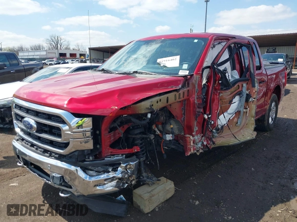 2021 Ford F-150 XL with VIN 1FTFW1E58MKD31650, listed as a IAAI auction lot 41916402 with 63,626 mi miles. Bid and sale history available at carsss.com. Image 18.
