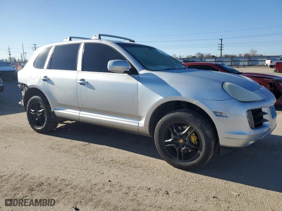 2008 Porsche Cayenne with VIN WP1AA29P98LA15909, listed as a Copart auction lot 46884555 with 192,920 mi miles and Salvage Title. Bid and sale history available at carsss.com. Image 4.