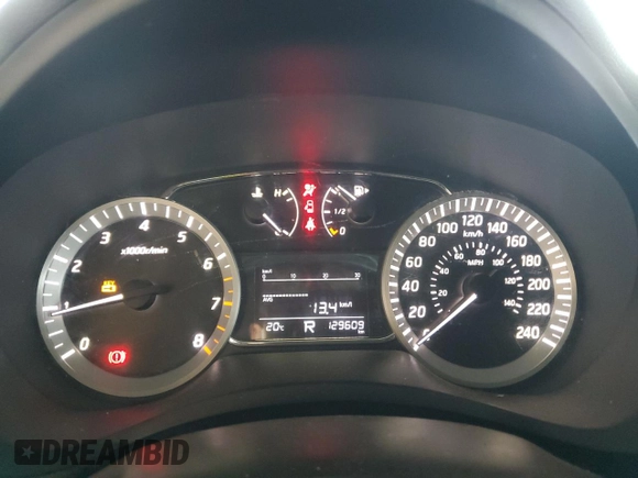 2016 Nissan Sentra with VIN 3N1AB7AD4GL613697, listed as a Copart auction lot 80880414 with 129,609 mi miles and Salvage title. Bid and sale history available at DreamBid. Image 9.