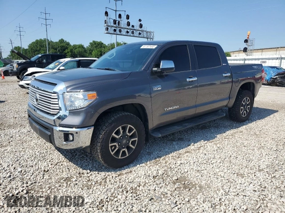 2017 Toyota Tundra Limited with VIN 5TFHW5F16HX677541, listed as a Copart auction lot 61197495 with 50,140 mi miles and Salvage title. Bid and sale history available at DreamBid. Image 1.