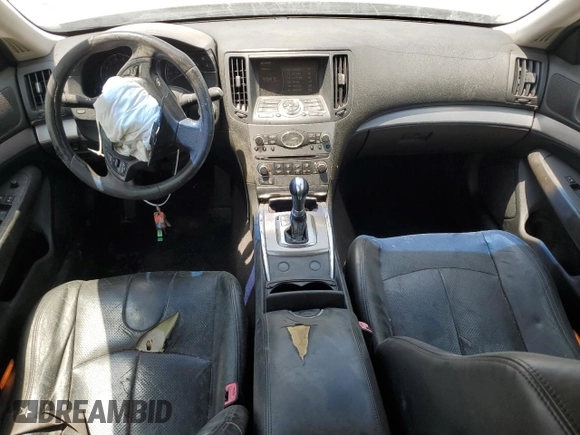 2011 Infiniti G25 with VIN JN1DV6AP0BM602333, listed as a Copart auction lot 62570235 with 231,317 mi miles and Salvage title. Bid and sale history available at DreamBid. Image 8.