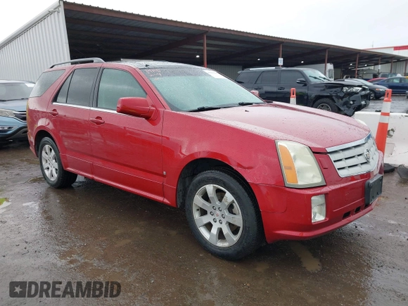 2008 Cadillac SRX AWD with VIN 1GYEE637580124158, listed as a IAAI auction lot 41501236 with 101,572 mi miles. Bid and sale history available at carsss.com. Image 1.