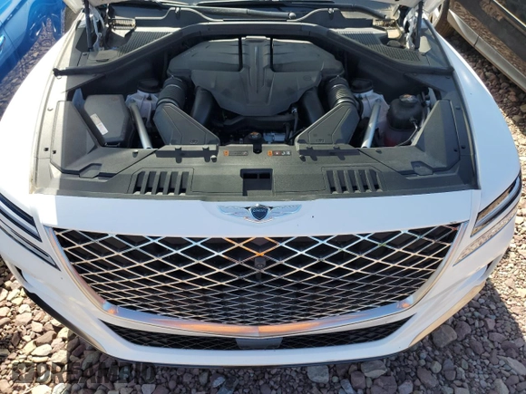 2024 Genesis GV80 with VIN KMUHCESC9RU163909, listed as a Copart auction lot 64429035 with 12,338 mi miles and Salvage title. Bid and sale history available at DreamBid. Image 12.