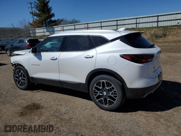 2024 Chevrolet Blazer Premier with VIN 3GNKBLRS8RS227989, listed as a Copart auction lot 53607155 with 10,596 mi miles and Clean title. Bid and sale history available at DreamBid. Image 2.