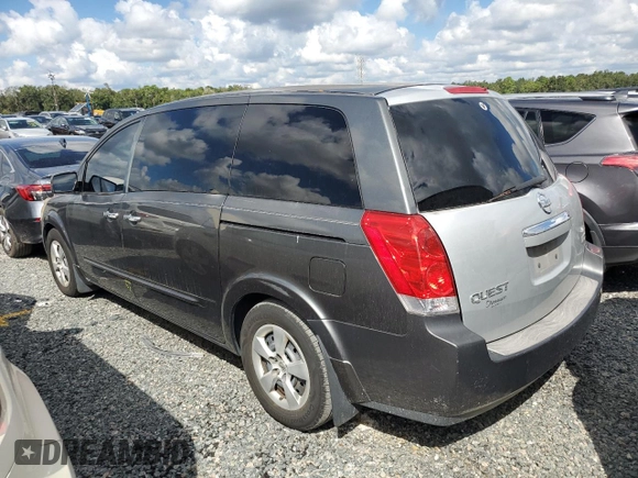 2008 Nissan Quest with VIN 5N1BV28U78N119235, listed as a Copart auction lot 74029804 with 244,167 mi miles and Salvage Title. Bid and sale history available at carsss.com. Image 2.