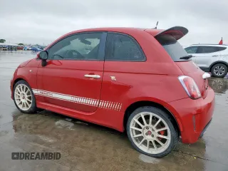 2015 FIAT 500 Abarth with VIN 3C3CFFFH8FT503545, listed as a Copart auction lot 52092955 with 0 mi miles and Clean Title. Bid and sale history available at carsss.com. Image 2.