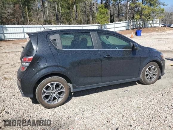 2020 Chevrolet Sonic LT with VIN 1G1JD6SB3L4102425, listed as a Copart auction lot 48564595 with 95,494 mi miles and Salvage title. Bid and sale history available at DreamBid. Image 3.