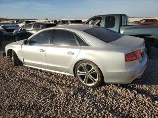 2013 Audi S8 with VIN WAUD2AFD6DN032694, listed as a Copart auction lot 84891194 with 140,120 mi miles and Salvage Title. Bid and sale history available at carsss.com. Image 2.