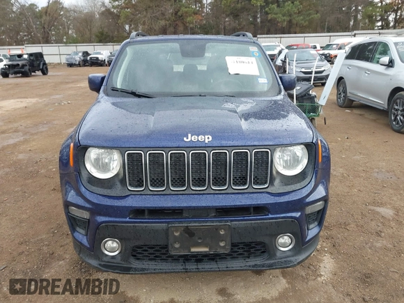 2020 Jeep Renegade Latitude with VIN ZACNJABBXLPM00506, listed as a IAAI auction lot 41180614 with 97,279 mi miles. Bid and sale history available at carsss.com. Image 12.