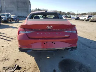 2023 Hyundai Elantra Limited with VIN KMHLP4AG2PU376497, listed as a Copart auction lot 85724184 with 38,876 mi miles and Salvage Title. Bid and sale history available at carsss.com. Image 6.