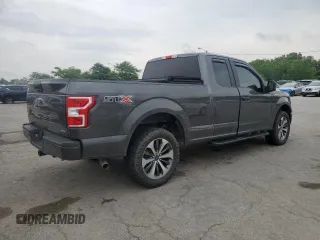 2019 Ford F-150 XL with VIN 1FTEX1EP9KKC47098, listed as a Copart auction lot 60653275 with 104,823 mi miles and Salvage title. Bid and sale history available at DreamBid. Image 3.