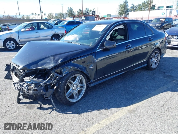 2012 Mercedes-Benz C 350 Sport with VIN WDDGF5HB2CR196979, listed as a IAAI auction lot 41643452 with 119,436 mi miles and . Bid and sale history available at DreamBid. Image 2.