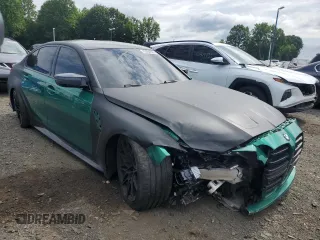 2021 BMW M3 with VIN WBS53AY06MFL18174, listed as a Copart auction lot 63284265 with 29,214 mi miles and Salvage title. Bid and sale history available at DreamBid. Image 4.
