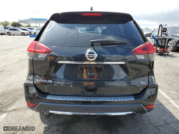 2017 Nissan Rogue SL with VIN JN8AT2MT2HW381293, listed as a Copart auction lot 51175435 with 48,543 mi miles and Salvage Title. Bid and sale history available at carsss.com. Image 6.