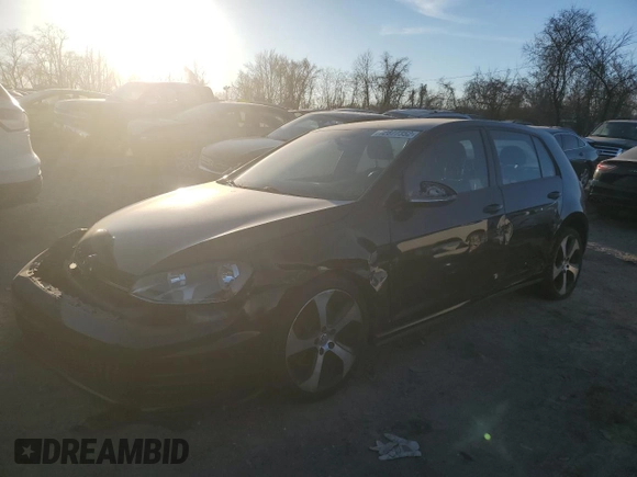 2016 Volkswagen Golf GTI SE with VIN 3VW4T7AU3GM020783, listed as a Copart auction lot 72877352 with 103,467 mi miles. Bid and sale history available at carsss.com. Image 1.