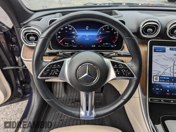 2022 Mercedes-Benz C 300 with VIN W1KAF4HB8NR047902, listed as a Copart auction lot 47275375 with 57,538 mi miles and Clean Title. Bid and sale history available at DreamBid. Image 8.