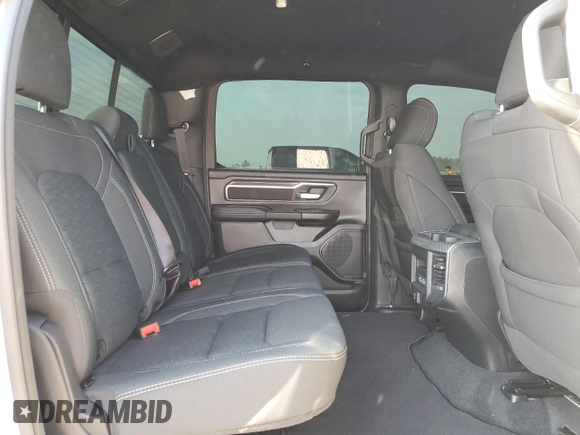 2025 Ram 1500 Big Horn with VIN 1C6SRFFPXSN521827, listed as a Copart auction lot 53258435 with 1,676 mi miles and Salvage Title. Bid and sale history available at carsss.com. Image 10.