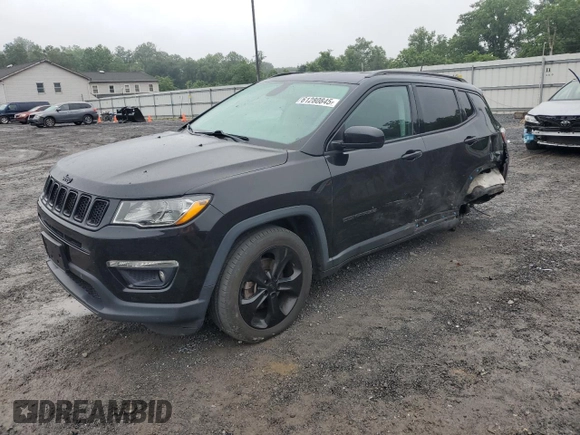 2019 Jeep Compass Altitude z VIN 3C4NJDBB0KT696230, wystawiony jako Copart lot #61280845 z przebiegiem 95 925 mil mil oraz Szkoda całkowita • Salvage title. Historia ofert i sprzedaży dostępna na DreamBid. Obrazek 1.