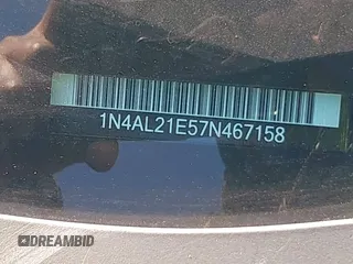 2007 Nissan Altima 2.5 with VIN 1N4AL21E57N467158, listed as a IAAI auction lot 41730780 with 156,925 mi miles. Bid and sale history available at carsss.com. Image 12.