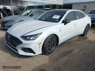 2021 Hyundai Sonata N Line with VIN 5NPEK4JC5MH128470, listed as a IAAI auction lot 41260324 with 58,488 mi miles. Bid and sale history available at carsss.com. Image 17.