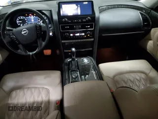 2021 Nissan Armada Platinum with VIN JN8AY2CC7M9148294, listed as a Copart auction lot 70043814 with 48,105 mi miles and Salvage Title. Bid and sale history available at carsss.com. Image 8.
