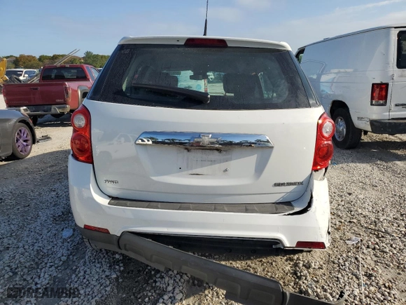 2012 Chevrolet Equinox LS with VIN 2GNFLCEK7C6311747, listed as a Copart auction lot 52574045 with 125,190 mi miles and Salvage Title. Bid and sale history available at carsss.com. Image 6.