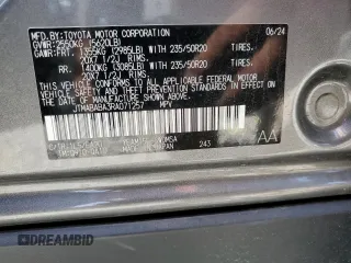 2024 Subaru Solterra Limited with VIN JTMABABA3RA071257, listed as a Copart auction lot 53445235 with 3,540 mi miles and Salvage title. Bid and sale history available at DreamBid. Image 13.