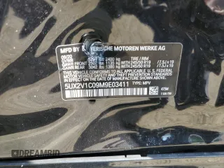 2021 BMW X4 xDrive30i with VIN 5UX2V1C09M9E03411, listed as a Copart auction lot 62078545 with 49,101 mi miles and Salvage title. Bid and sale history available at DreamBid. Image 13.
