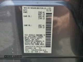 2018 Nissan LEAF SV with VIN 1N4AZ1CP7JC302433, listed as a Copart auction lot 53569885 with 77,918 mi miles and Salvage title. Bid and sale history available at DreamBid. Image 12.