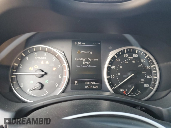2018 Infiniti Q50 3.0t LUXE with VIN JN1EV7AP5JM357487, listed as a Copart auction lot 66489424 with 104,098 mi miles and Salvage Title. Bid and sale history available at carsss.com. Image 9.