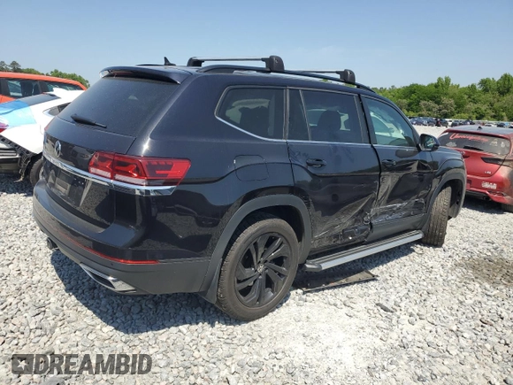 2022 Volkswagen Atlas SE with VIN 1V2JR2CA0NC546229, listed as a Copart auction lot 53565555 with 64,026 mi miles and Salvage title. Bid and sale history available at DreamBid. Image 3.