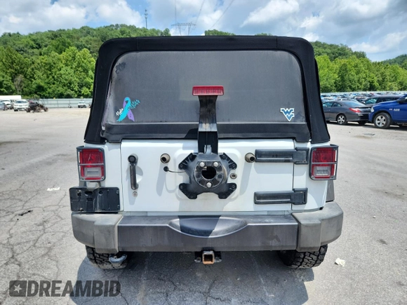 2016 Jeep Wrangler Black Bear with VIN 1C4AJWAG5GL151537, listed as a Copart auction lot 62665455 with 93,537 mi miles and Salvage title. Bid and sale history available at DreamBid. Image 6.
