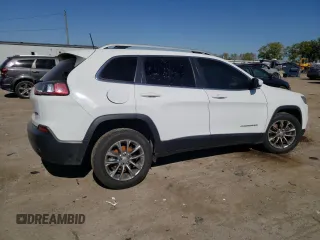 2020 Jeep Cherokee Latitude Plus with VIN 1C4PJLLBXLD620586, listed as a Copart auction lot 75243874 with 98,319 mi miles and Salvage title. Bid and sale history available at DreamBid. Image 3.