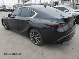 2022 Lexus IS 350 F Sport with VIN JTHGZ1B24N5052989, listed as a Copart auction lot 62594345 with 41,489 mi miles and Salvage title. Bid and sale history available at DreamBid. Image 2.