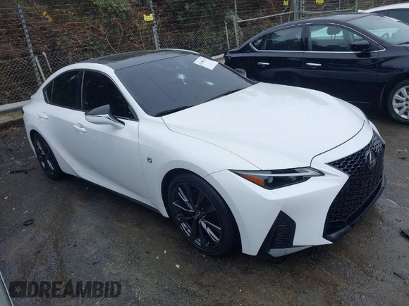 2022 Lexus IS 350 F Sport z VIN JTHGZ1B29N5054575, wystawiony jako IAAI lot #41580227 z przebiegiem 48 922 mil mil oraz . Historia ofert i sprzedaży dostępna na DreamBid. Obrazek 1.