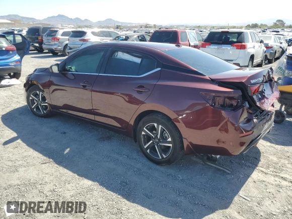 2024 Nissan Sentra SV with VIN 3N1AB8CV2RY242542, listed as a Copart auction lot 61614795 with 5,960 mi miles and Salvage title. Bid and sale history available at DreamBid. Image 2.