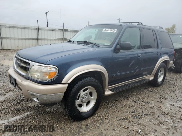 2000 Ford Explorer Eddie Bauer with VIN 1FMZU74E3YZA26797, listed as a Copart auction lot 53163865 with 297,314 mi miles and Clean title. Bid and sale history available at DreamBid. Image 1.