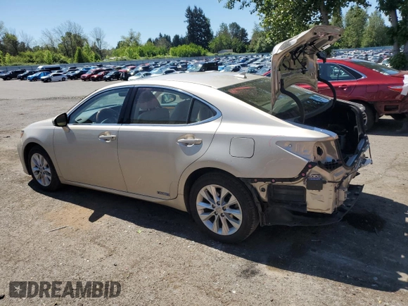 2013 Lexus ES 300h with VIN JTHBW1GG5D2016588, listed as a Copart auction lot 55341375 with 72,025 mi miles and Salvage title. Bid and sale history available at DreamBid. Image 2.