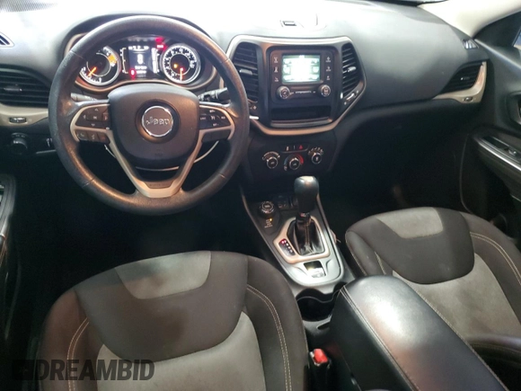 2016 Jeep Cherokee Sport with VIN 1C4PJMAB9GW121474, listed as a Copart auction lot 62475455 with 128,939 mi miles and Salvage title. Bid and sale history available at DreamBid. Image 8.