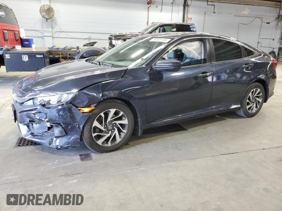 2018 Honda Civic EX с VIN 19XFC2F77JE040070, выставлен на аукционе Copart как лот 56895195 с пробегом 39 746 миль миль и Списание • Salvage title. История ставок и продаж доступна на DreamBid. Изображение 1.