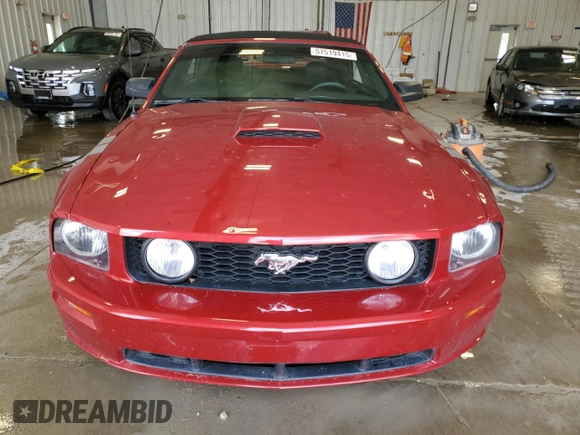 2008 Ford Mustang GT Deluxe with VIN 1ZVHT85H385156830, listed as a Copart auction lot 57519415 with 114,722 mi miles and Clean title. Bid and sale history available at DreamBid. Image 5.