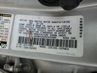2005 Toyota Corolla CE with VIN 1NXBR32E05Z433886, listed as a Copart auction lot 53670115 with 169,213 mi miles and Salvage title. Bid and sale history available at DreamBid. Image 12.