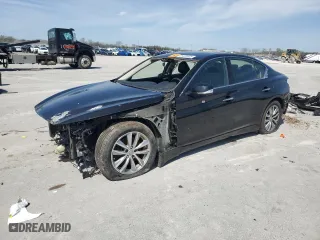 2017 Infiniti Q50 3.0t Premium with VIN JN1EV7AR2HM832329, listed as a Copart auction lot 51491835 with 0 mi miles and Salvage Title. Bid and sale history available at carsss.com. Image 1.