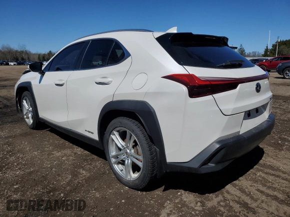 2021 Lexus UX 250h with VIN JTHP9JBH6M2039598, listed as a Copart auction lot 53758085 with 66,383 mi miles and Salvage title. Bid and sale history available at DreamBid. Image 2.