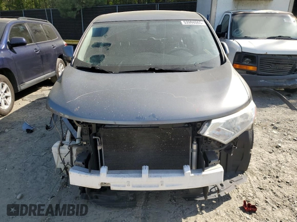 2015 Nissan Quest SV with VIN JN8AE2KP7F9120821, listed as a Copart auction lot 53998065 with 106,702 mi miles and Salvage Title. Bid and sale history available at carsss.com. Image 5.