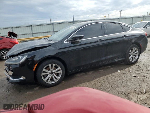 2015 Chrysler 200 Limited with VIN 1C3CCCAB7FN697835, listed as a Copart auction lot 46066835 with 141,085 mi miles and Non repairable. Bid and sale history available at DreamBid. Image 1.
